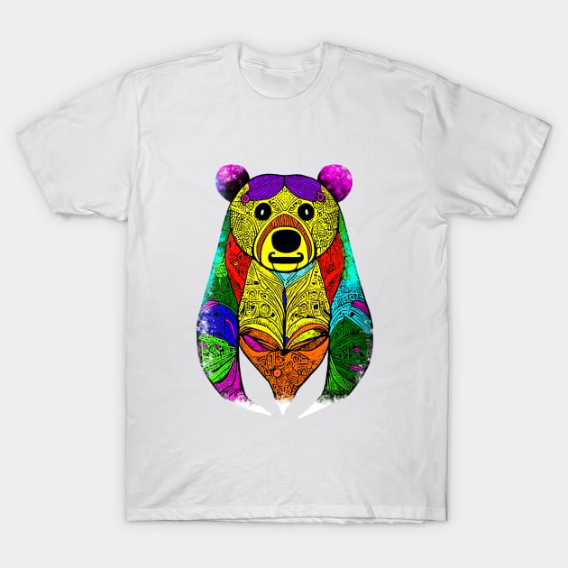 Bear rainbow multicolor T-Shirt by Upper East Side